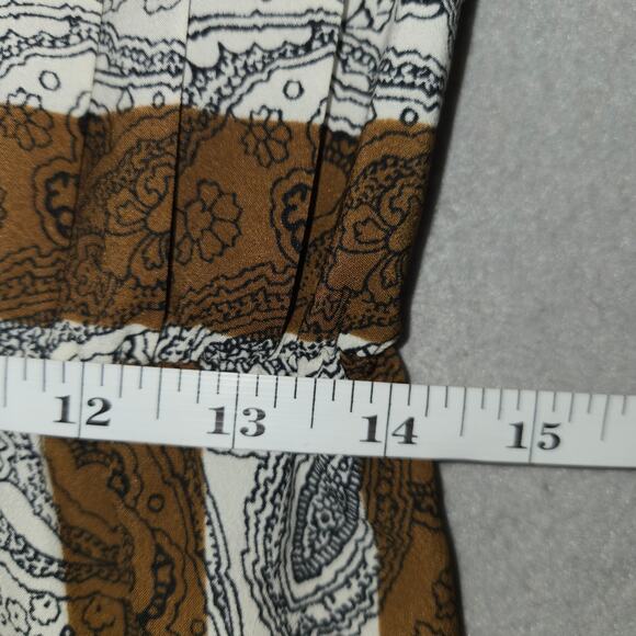 Vtg Marina de Rosa Women M Silk Blend Dress Paisley Acadamia Career Lightweight - Picture 15 of 16